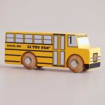Kolekcjonerski samochodzik GT285 Rufus autobus szkolny drewniany Le Toy Van - 3