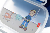 Pudełko na jedzenie, lunchbox Strażak BPA free 17x11x7 cm sigikid - 4