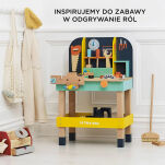 Drewniany warsztat z narzędziami Alexa, zestaw majsterkowicza, Le Toy Van - 9