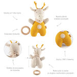 Przytulanka z pozytywką Muślinowa Żyrafa maskotka dla dzieci sigikid - 2