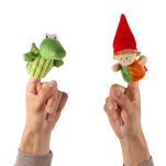 Pluszowa pacynka na palec Krasnal maskotka teatrzyk dla dzieci sigikid - 6