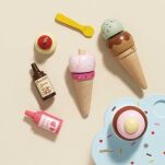 Drewniane lody rożki zestaw Carlo's Gelato, zabawka, lodziarnia, Le Toy Van - 5