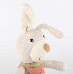 Pierwsza przytulanka Króliczek w ogrodniczkach czerwony 30cm dzieci sigikid - 5