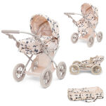 Wózek dla lalek 3 w 1, gondola, spacerówka i nosidełko, zabawka, Skrallan - 3