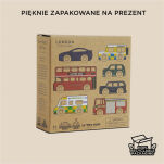 Drewniane samochody zestaw Londyn, zabawka, pojazdy dla dzieci, Le Toy Van - 7