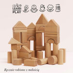 Drewniane klocki zestaw 60 sztuk, zabawka edukacyjna dla dzieci, Le Toy Van - 4