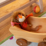 Pierwsza przytulanka Lew 32cm patchworkowa maskotka zabawka dzieci sigikid - 8