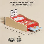 Drewniany terminal do płacenia kartą, zabawka dla dzieci, sklep Le Toy Van - 3
