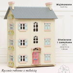 Drewniany domek dla lalek Cherry Tree Hall, zabawka dla dzieci, Le Toy Van - 2