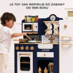 Drewniane garnki zestaw, zabawka dla dzieci, akcesoria kuchenne, Le Toy Van - 5
