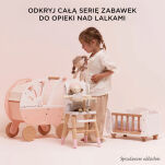 Drewniane łóżeczko dla lalek, zabawka dla dzieci, zabawa lalkami Le Toy Van - 5