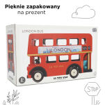 Drewniany piętrowy kolekcjonerski autobus, Londyn, dla dzieci, Le Toy Van - 5
